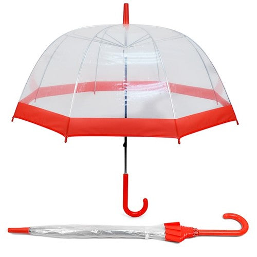 UC18-14-01 PVC Bubble Auto Open Umbrella Red