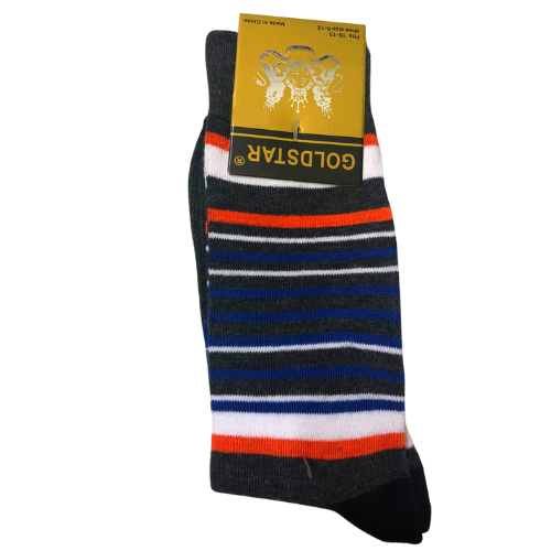 Picopi Goldstar Stripe Dress Socks (3-Pair Pack)