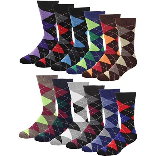 Viva Venezia Argyle Dress Socks (3-Pair Pack)