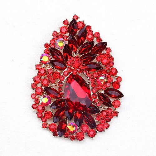 Red Brooches