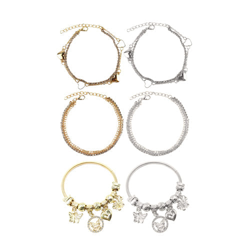 EBR2194E Butterfly Charm Bracelet