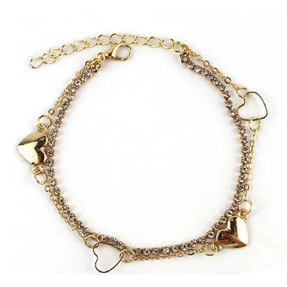 Heart Charm Anklet