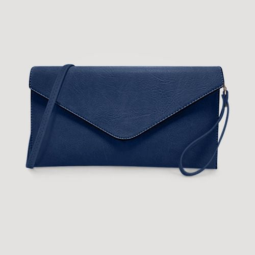 Envelope Clutch in Navy