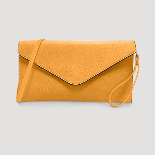 Envelope Clutch in Orange