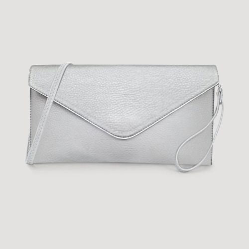 Envelope Clutch in Silver
