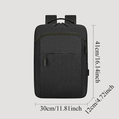 Backpack with Integrated Charging Cable in Black