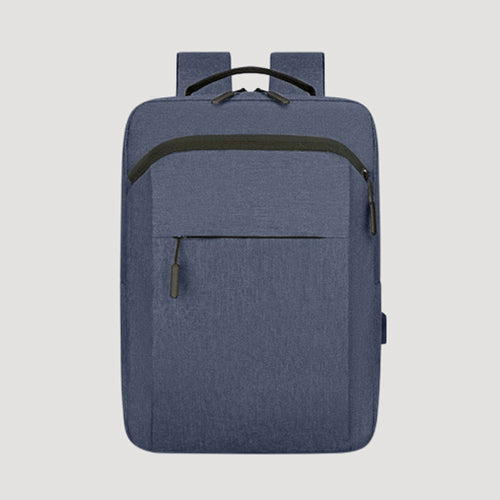 Backpack with Integrated Charging Cable in Blue