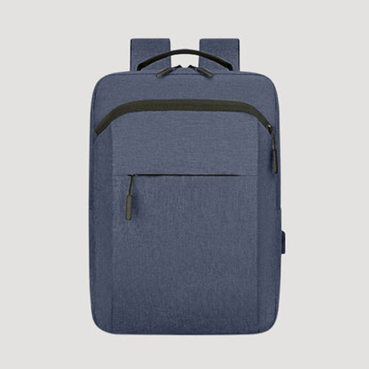 Backpack with Integrated Charging Cable in Blue