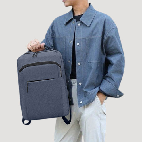 Backpack with Integrated Charging Cable in Blue