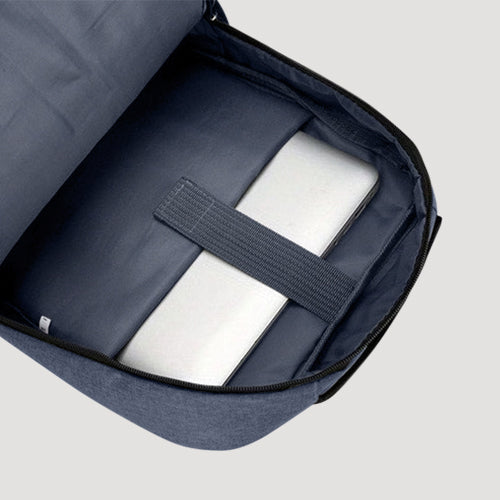 Backpack with Integrated Charging Cable in Blue