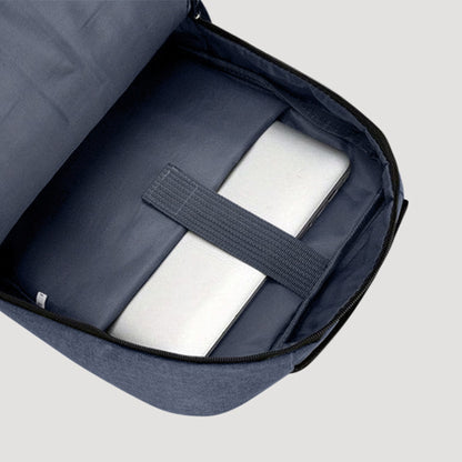 Backpack with Integrated Charging Cable in Blue