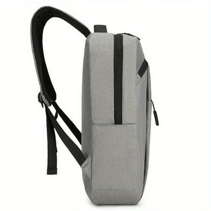 Backpack with Integrated Charging Cable in Grey