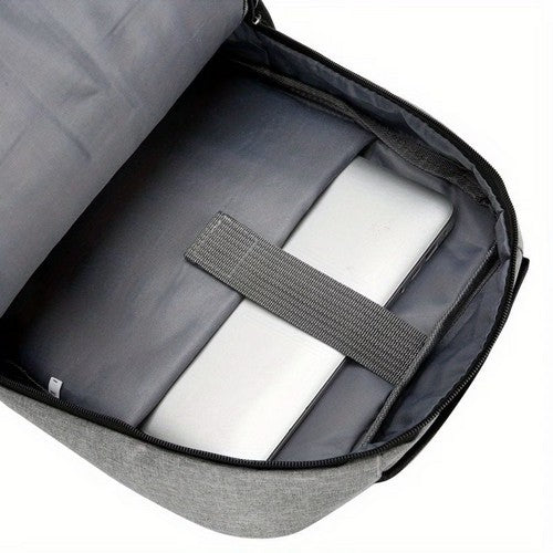 Backpack with Integrated Charging Cable in Grey