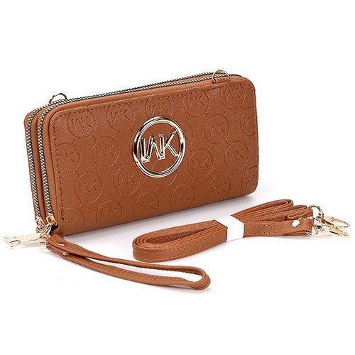 MK Double Zip Wallet