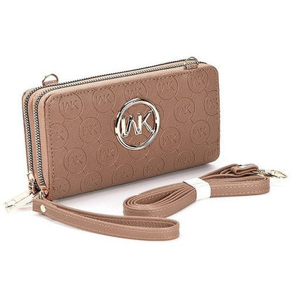 MK Double Zip Wallet