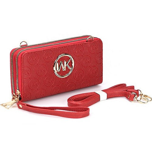 MK Double Zip Wallet