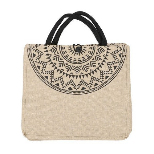 Aztec Print Canvas Tote Bag