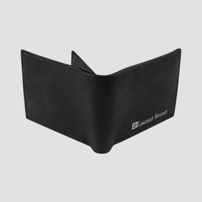 Laurant Bennet Bi-Fold Wallet in Black Snake Pattern