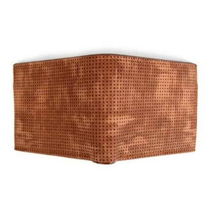 Laurant Bennet Bi-Fold Wallet in Brown Micro Dotted Pattern