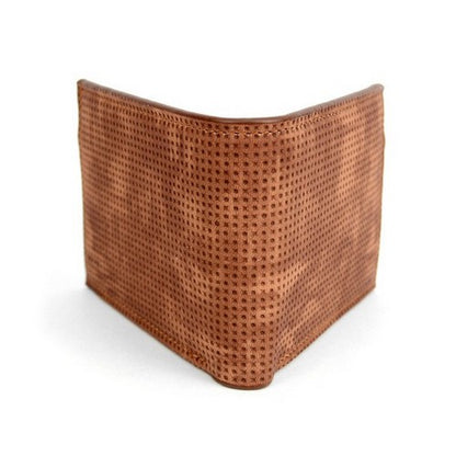 Laurant Bennet Bi-Fold Wallet in Brown Micro Dotted Pattern