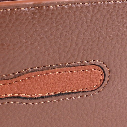 Laurant Bennet Bi-Fold Wallet in Brown with Leather Strip