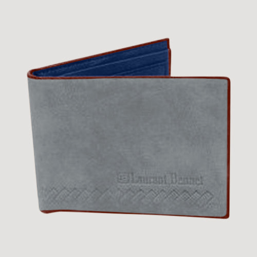 Laurant Bennet Bi-Fold Wallet in Brown Monogram Pattern