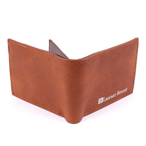 Laurant Bennet Bi-Fold Wallet in Brown Snake Pattern