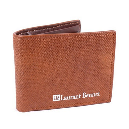 Laurant Bennet Bi-Fold Wallet in Brown Snake Pattern