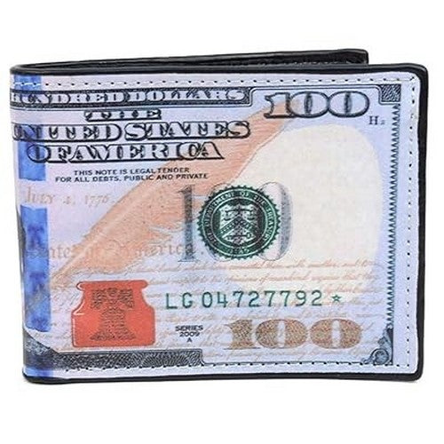 Laurant Bennet Bi-Fold Wallet in Money Pattern