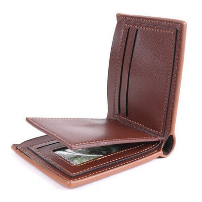 Laurant Bennet Bi-Fold Wallet in Brown Micro Star Pattern