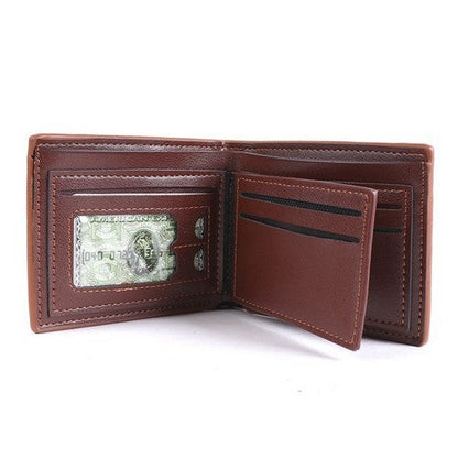 Laurant Bennet Bi-Fold Wallet in Brown Micro Star Pattern