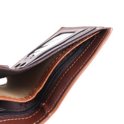 Laurant Bennet Bi-Fold Wallet in Brown Micro Star Pattern