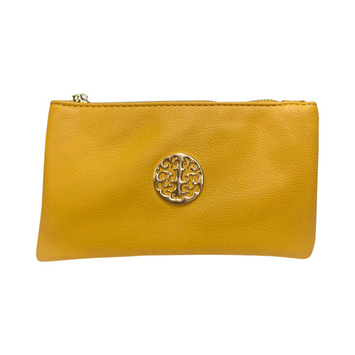 Birch Gold Badge Leather Side Bag Yellow