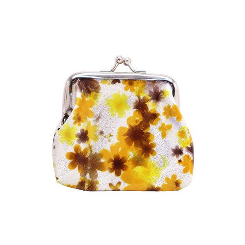 Daisy Glitter Snap Coin Purse