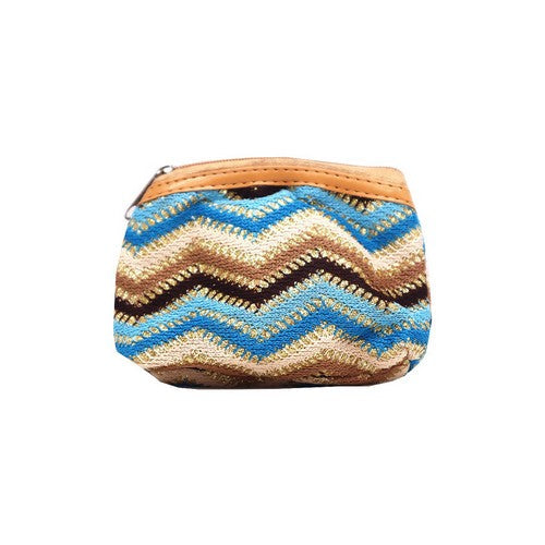 Zig Zag Glitter Coin Purse