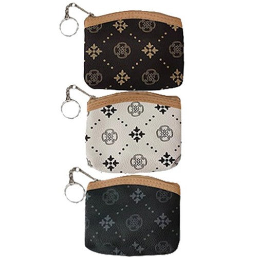 1279-827 Monogram Leather Flower Coin Purse