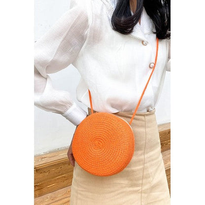 Straw Globe Side Bag