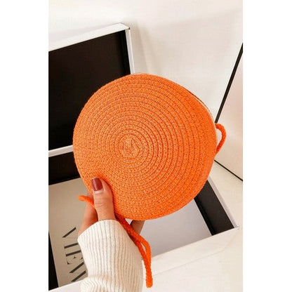 Straw Globe Side Bag