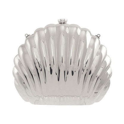 Metal Clam Shell Clutch