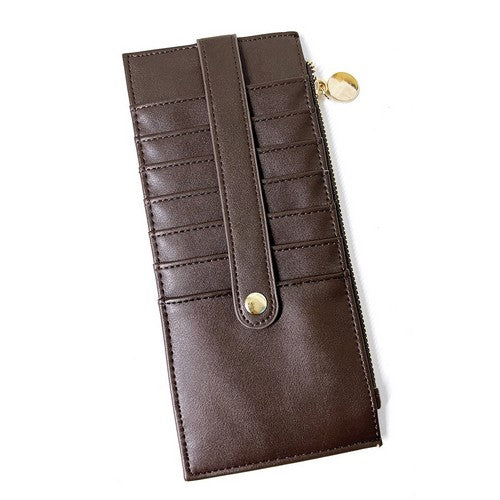 Snap Card Wallet in Brown