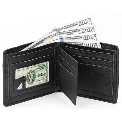 Red & Green Detail Bi-fold Wallet