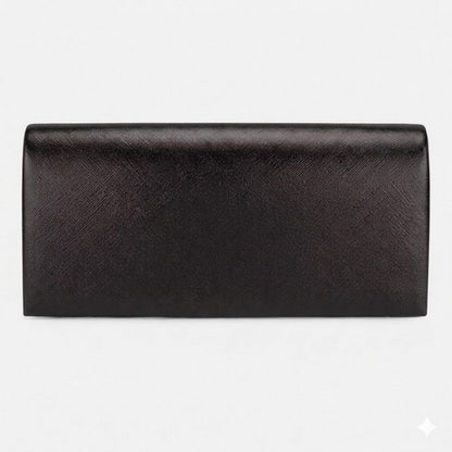 Metallic Clutch Bag in Black