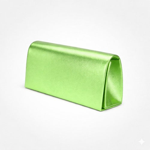 Metallic Clutch Bag in Green