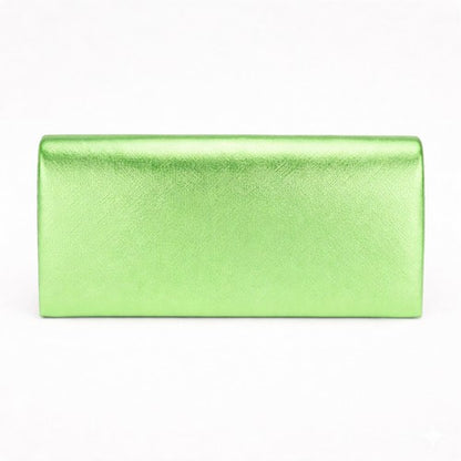 Metallic Clutch Bag in Green