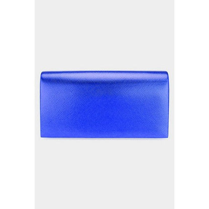 EB6173 Metallic Clutch Bag in Royal Blue