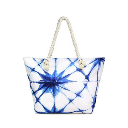 Tie Dye Beach Bag in Blue