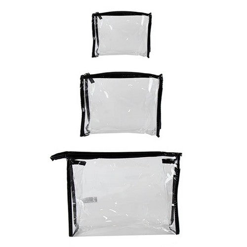 Forever Beautiful Clear Plastic Toiletry Makeup Bag