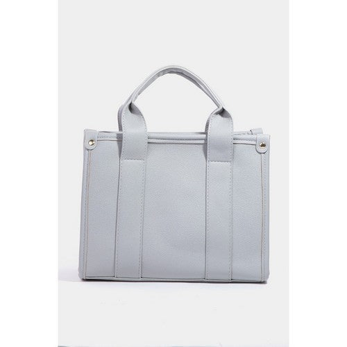 MMA8976 Classic Tote With Shoulder Strap in Grey