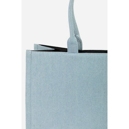 Denim Tote Bag in Light Denim