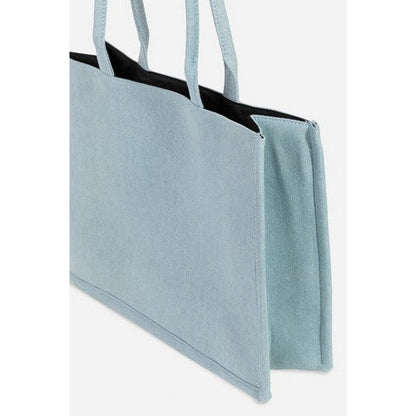 Denim Tote Bag in Light Denim